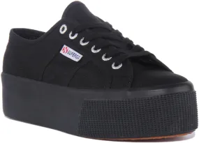 Superga 2790 Cotu PlatformIn All Black For Women