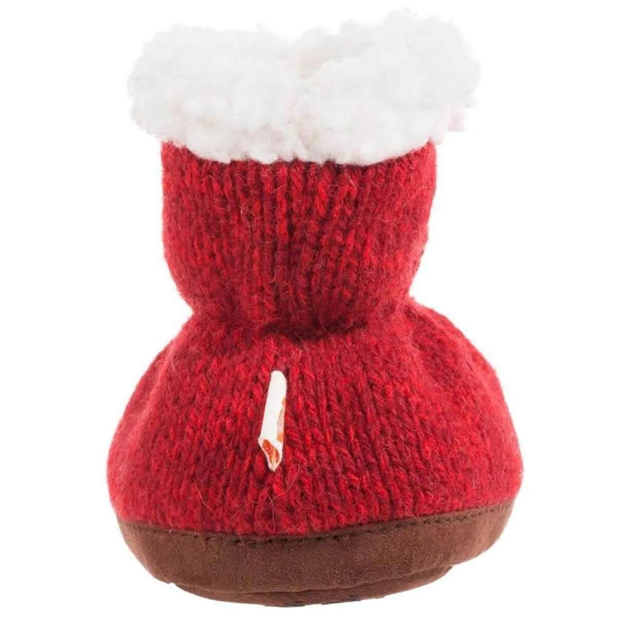 Acorn Kids' Slippers - Easy Bootie, Red Ragg Wool, TL | A10157BFPTL