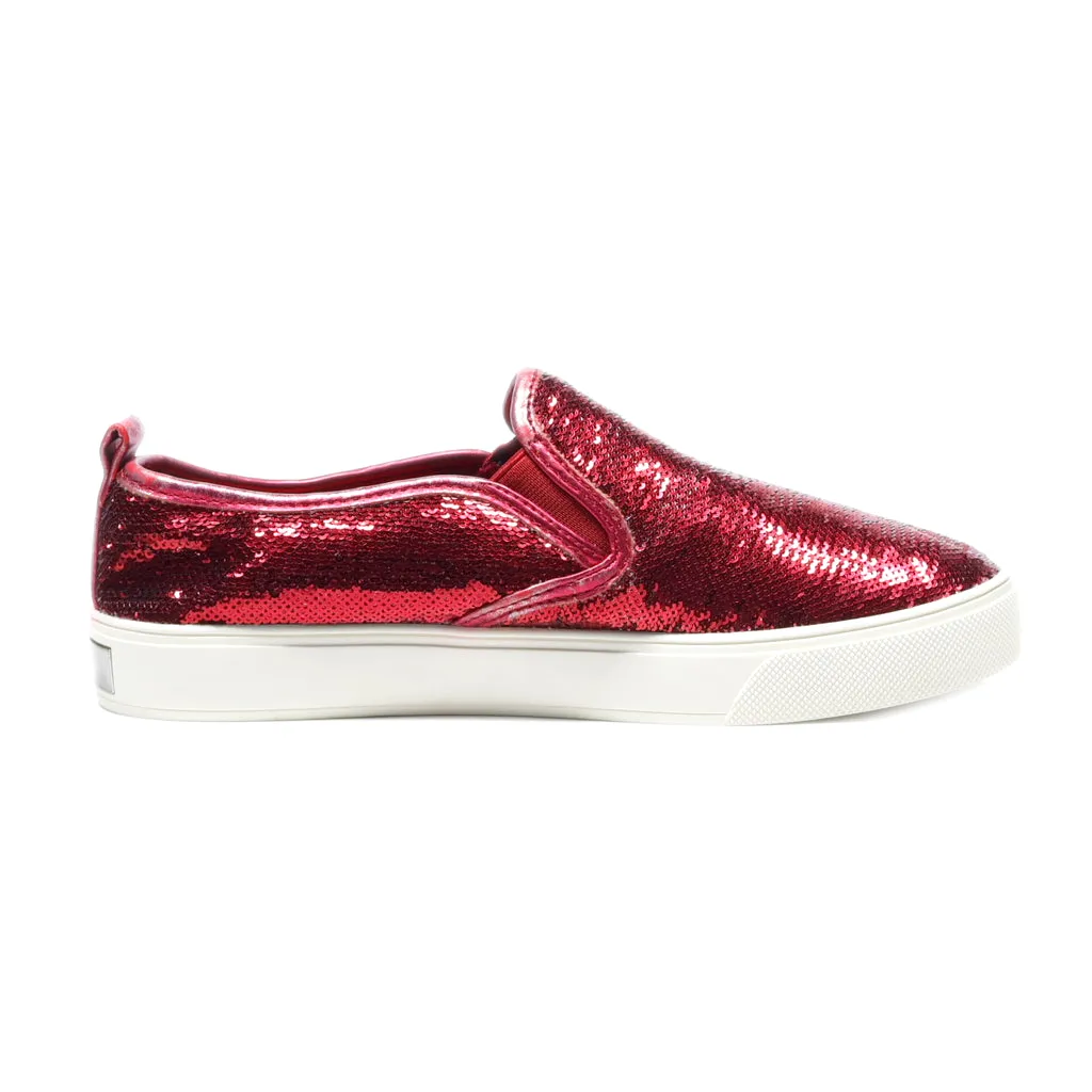 Aldo Loafers Sequins Red Colour For Women