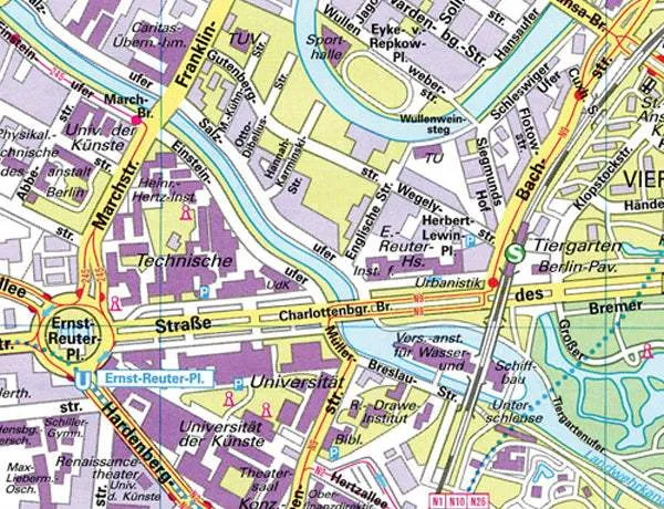 Berlin: City Map by Hallwag (2010)