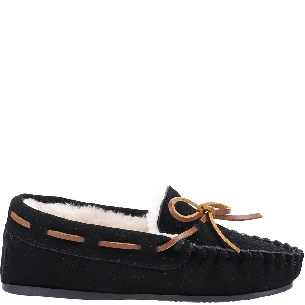 Black Addison Slippers