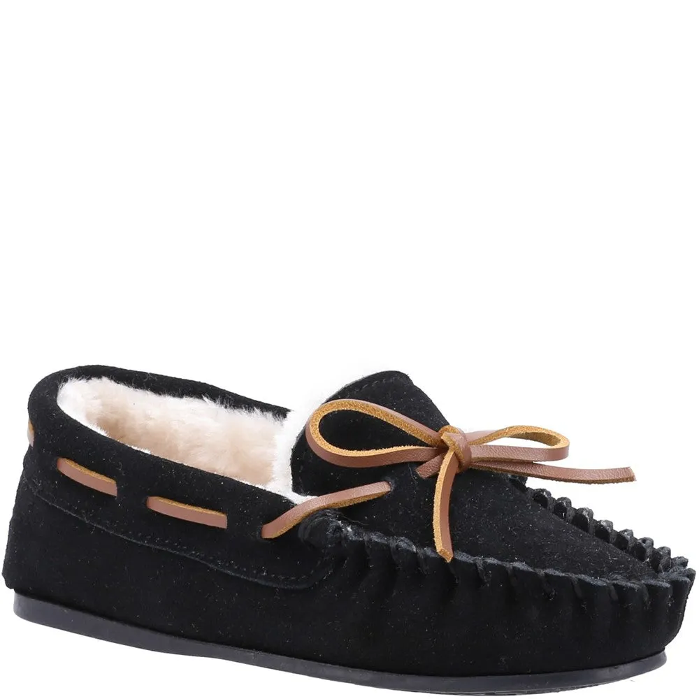 Black Addison Slippers