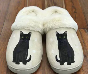 Black Cat Snuggs Slippers