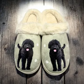 Black Labradoodle Snuggs Slippers