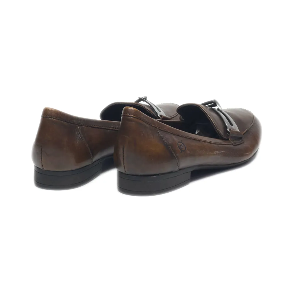 Born Loafers Leather Brown Colour For Women