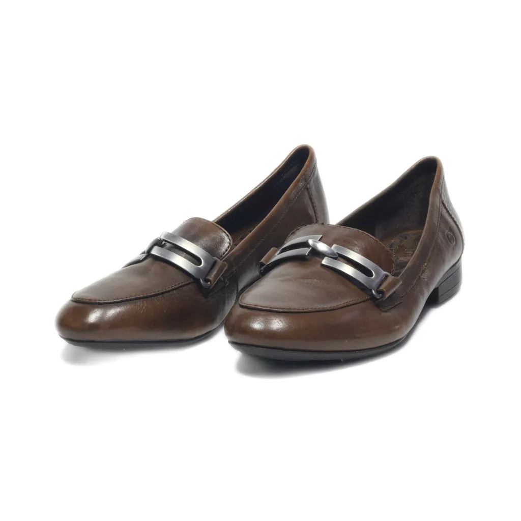 Born Loafers Leather Brown Colour For Women