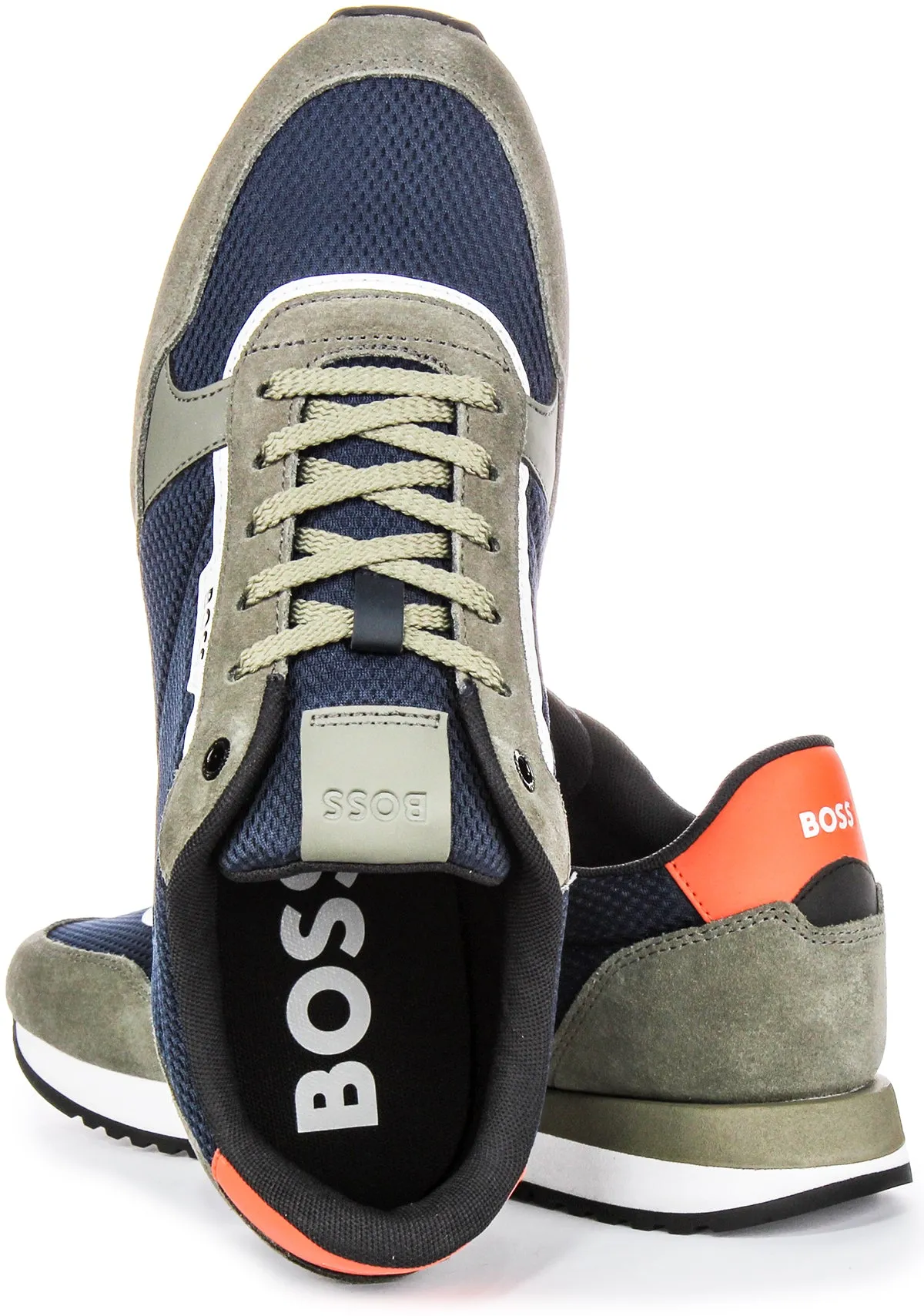 Boss Kai Runner In Blue Grey For Men