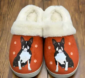 Boston Terrier Snuggs Slippers