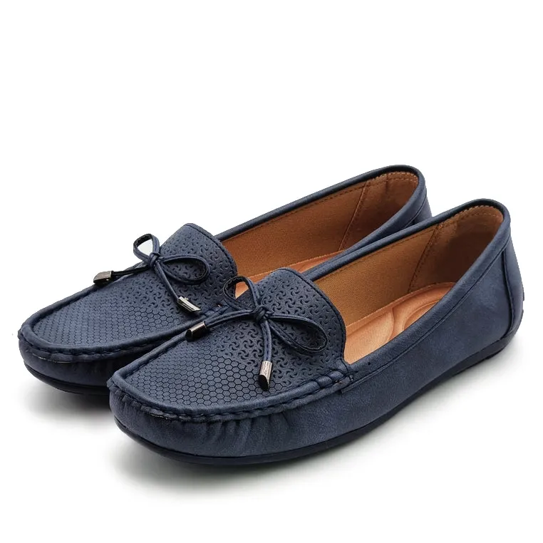 Bow Tie Slip On Loafers