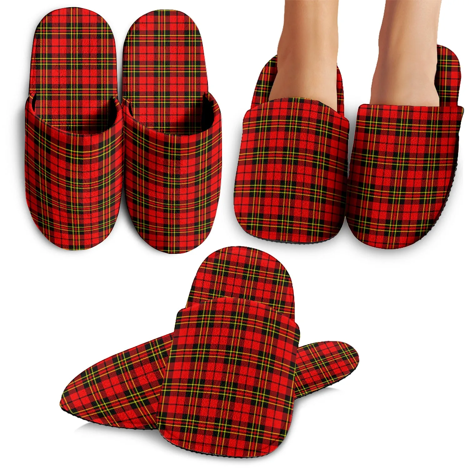 Brodie Modern Tartan Home Slippers