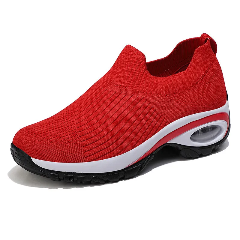 Cilooll Slip On Comfortable Women Walking Running Shoes