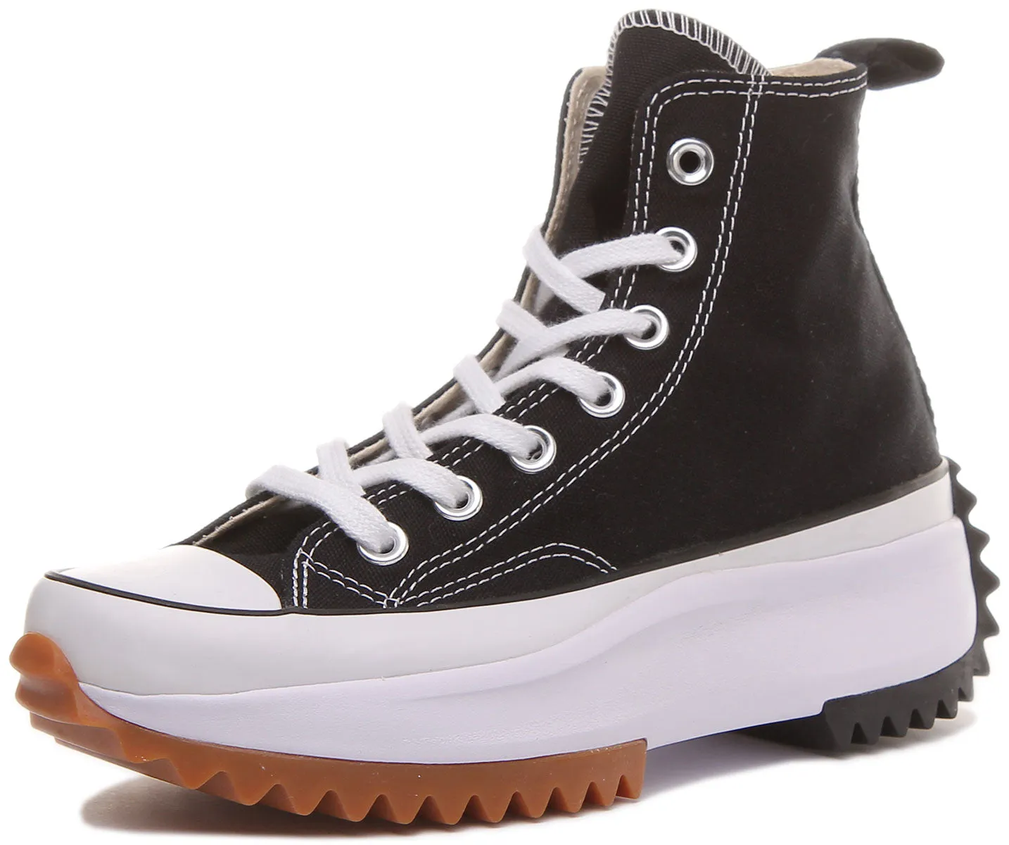 Converse 166800C All Star Hike Hi In Black White for Women