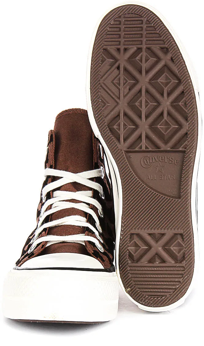 Converse Chuck 70 Leopard Remix A12351C In Brown Black