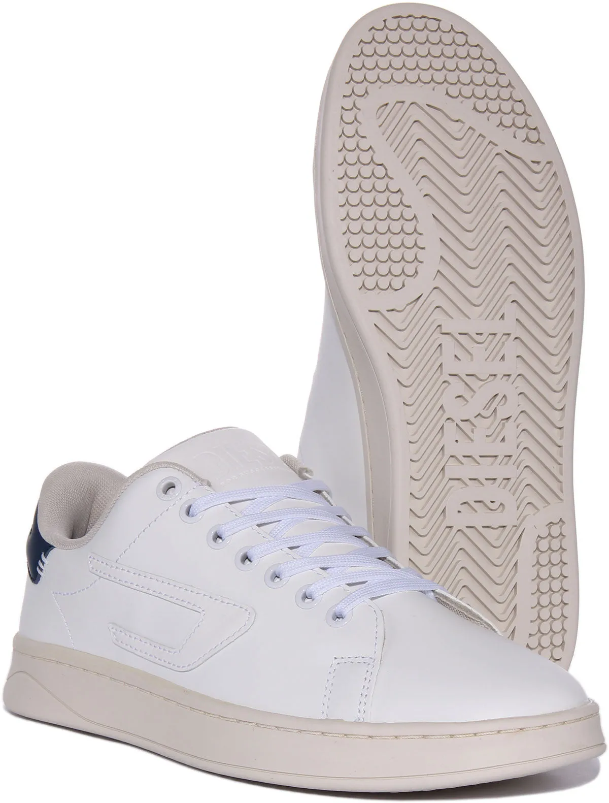 Diesel S Athene Low In White Navy For Men