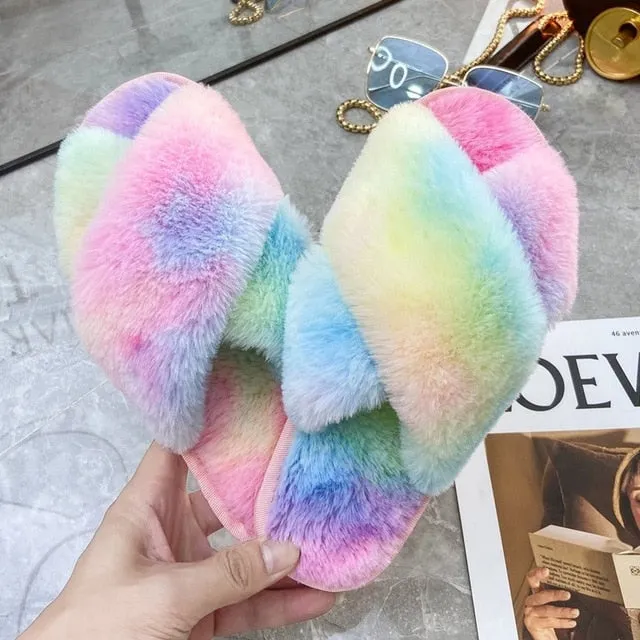 Faux Fur Slippers