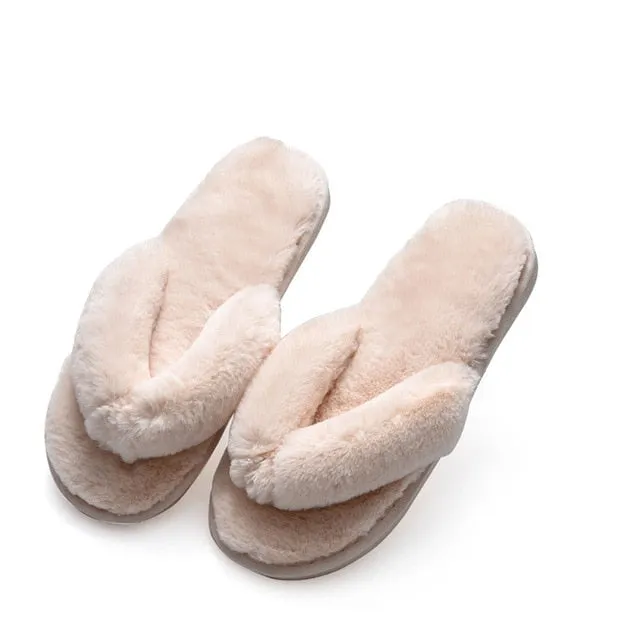 Faux Fur Slippers