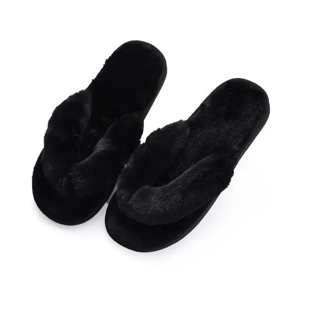 Faux Fur Slippers