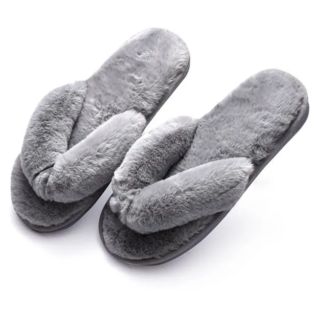 Faux Fur Slippers