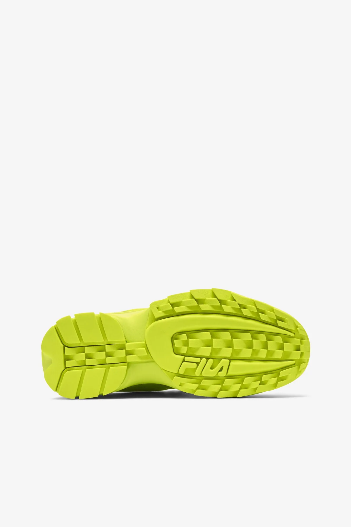 FILA: DISRUPTOR II WEDGE CHUNKY NEON SNEAKERS