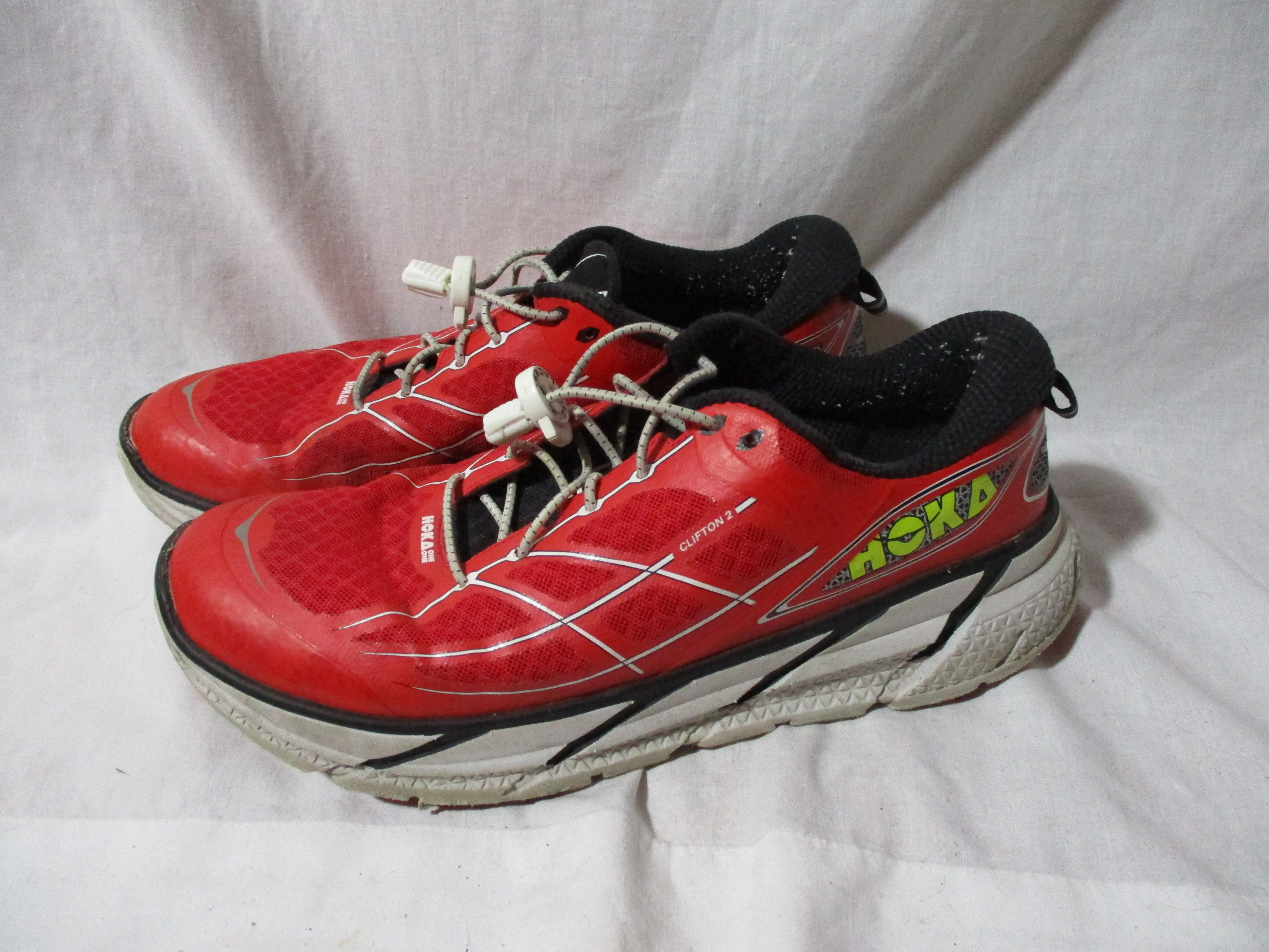 HOKA ONE ONE Clifton 2 Running Sneakers Athletic Shoes Trainers 11 RED