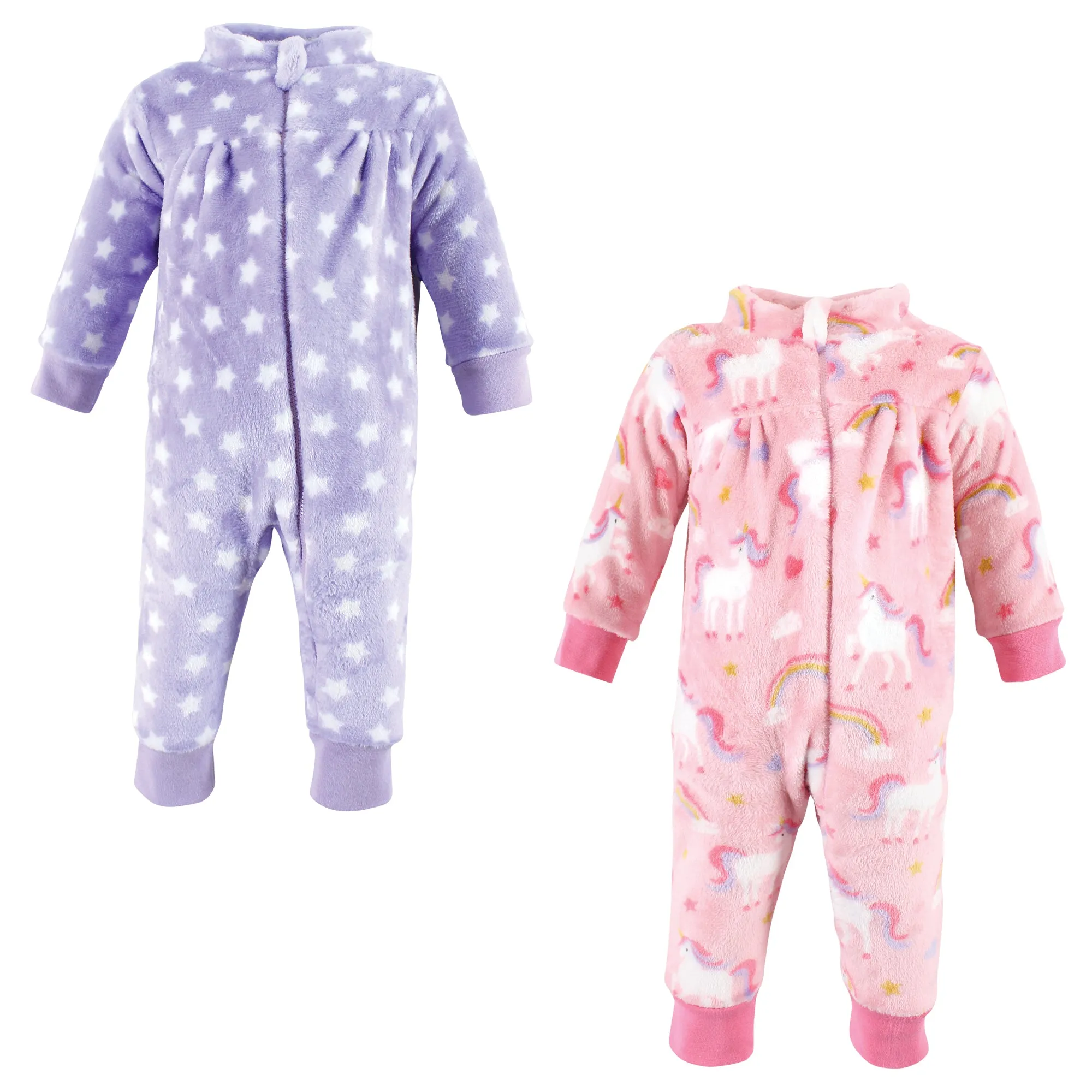 Hudson Baby Plush Jumpsuits, Celestial Unicorn