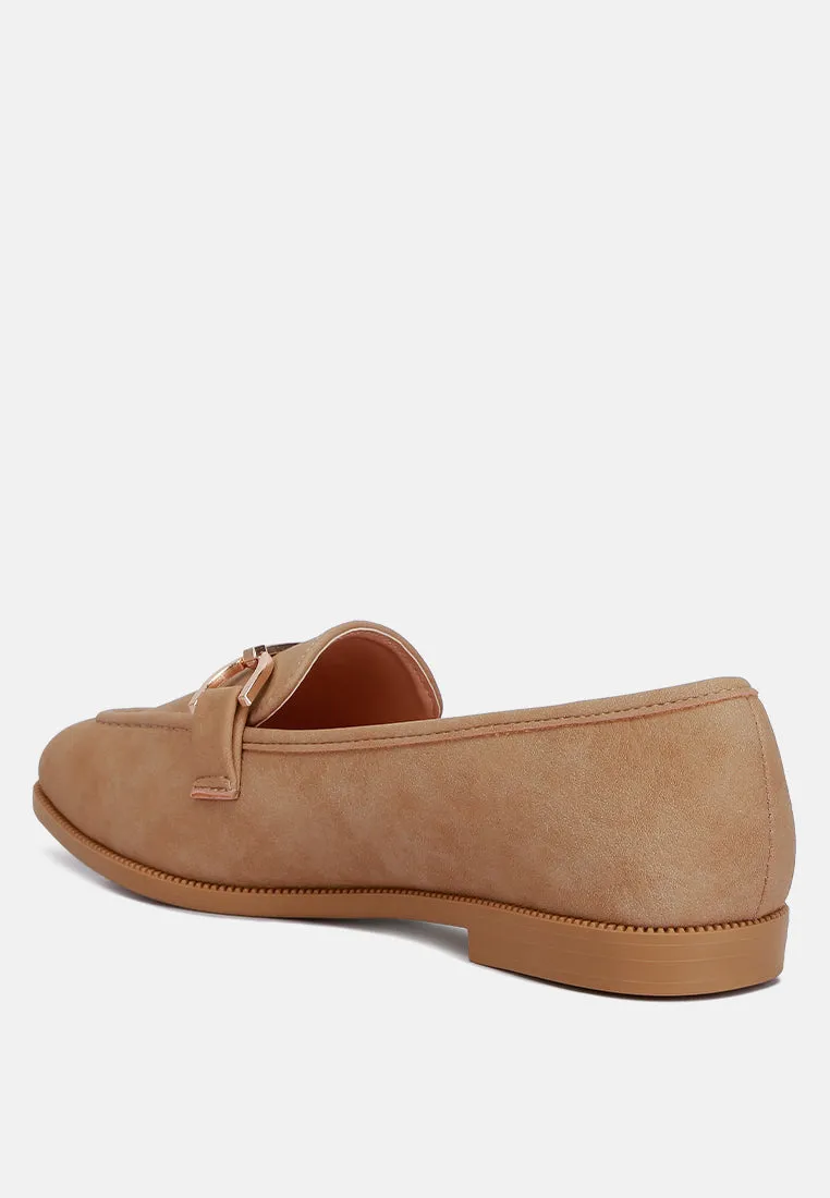 Jagger Horsebit Detail Flat Loafers