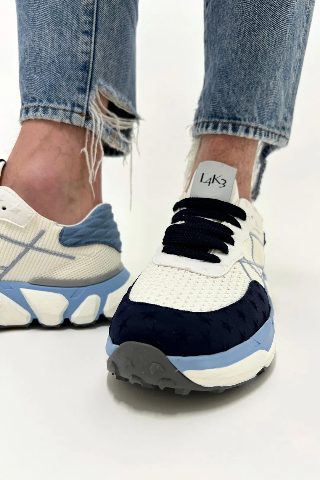 L4k3 Sneakers Running Bianco Uomo