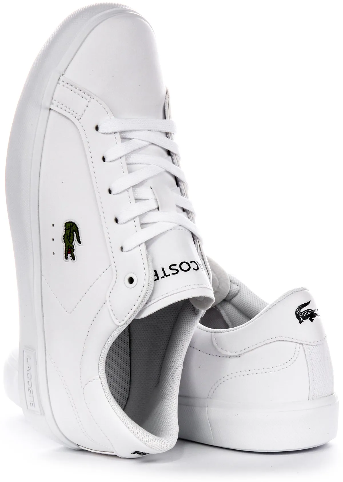 Lacoste Powercourt In White For Junior