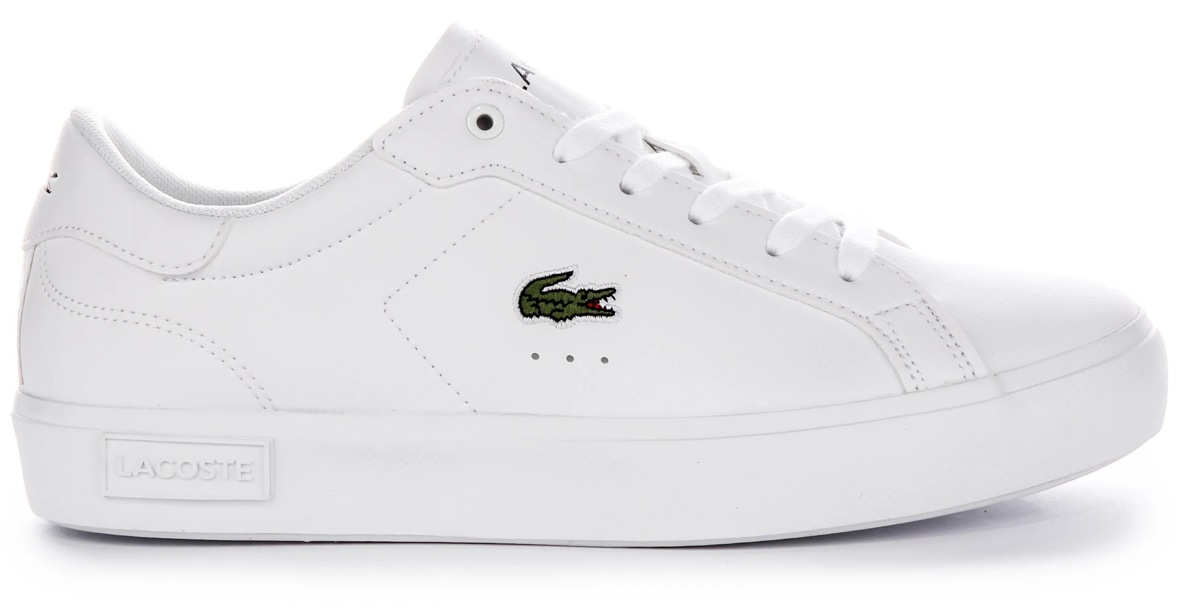 Lacoste Powercourt In White For Junior