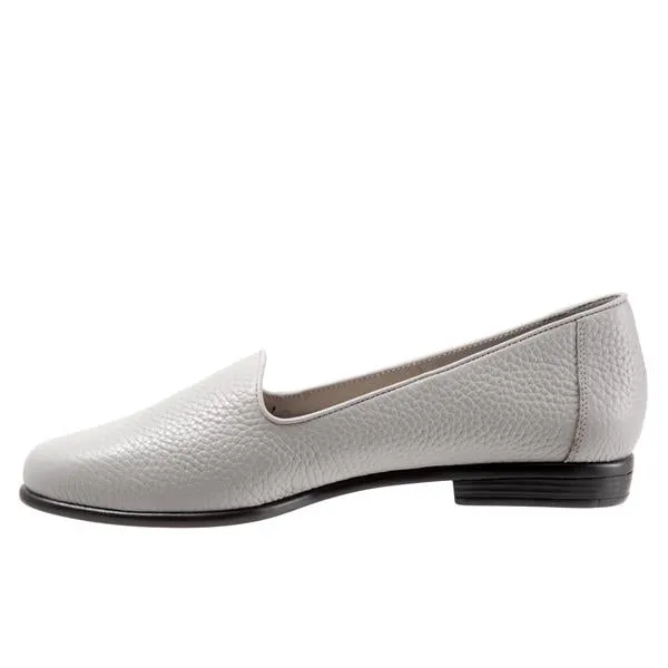 Liz Tumbled Grey Slip-on Shoes