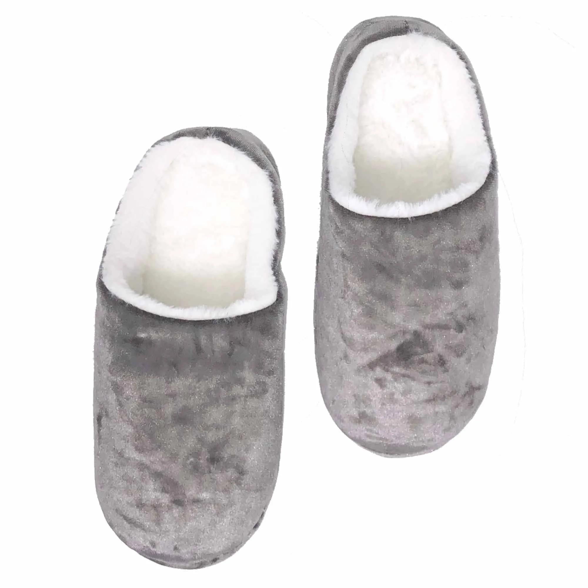 Memory Foam Grey Slippers