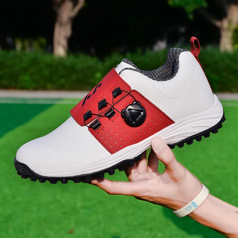 Men Professional Golf Shoes Waterproof Spikes Golf Sneakers