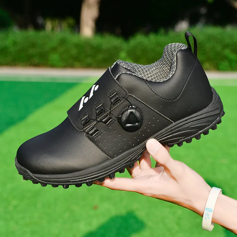 Men Professional Golf Shoes Waterproof Spikes Golf Sneakers