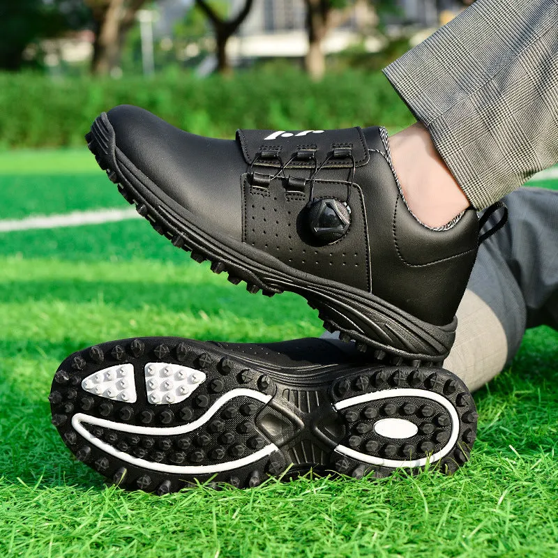 Men Professional Golf Shoes Waterproof Spikes Golf Sneakers