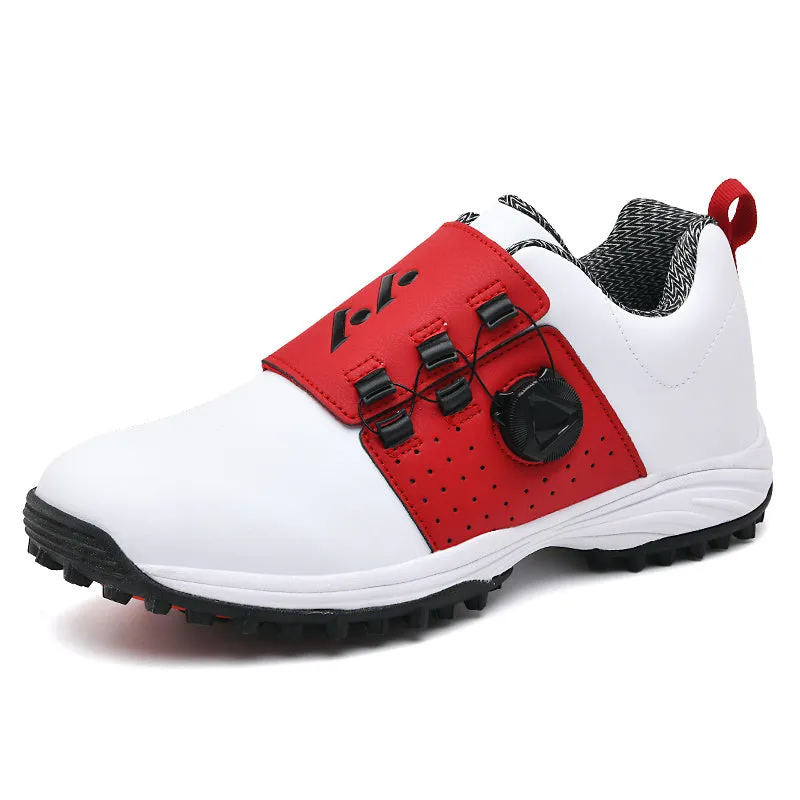 Men Professional Golf Shoes Waterproof Spikes Golf Sneakers