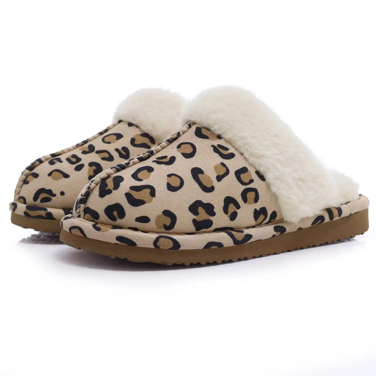 Pallene Winter Fur Slippers Women Men New Fashion Indoor Warm Cozy Fuzzy Flats Slides Warm Home Short Plush Slippers Suede Mules