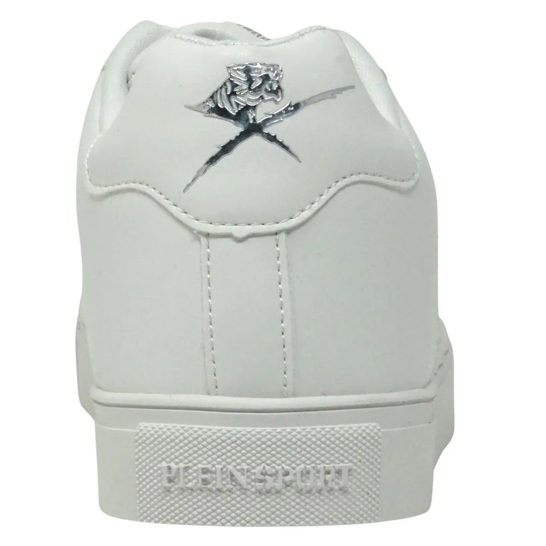 Plein Sport Block Logo White Sneakers