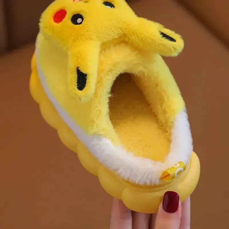 Plush Pikachu Indoor Slippers