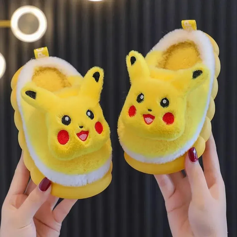 Plush Pikachu Indoor Slippers