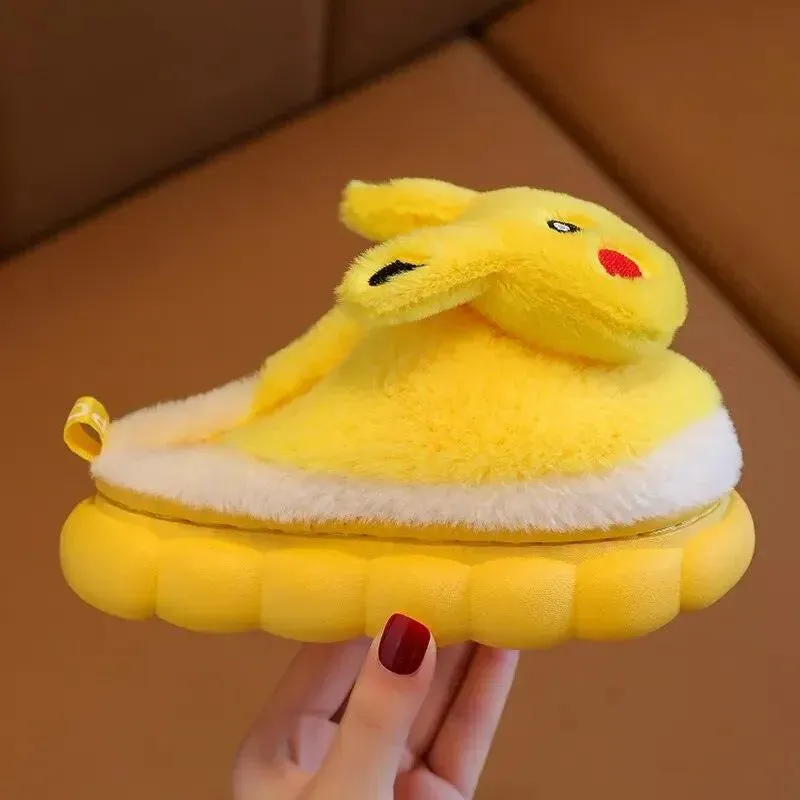 Plush Pikachu Indoor Slippers