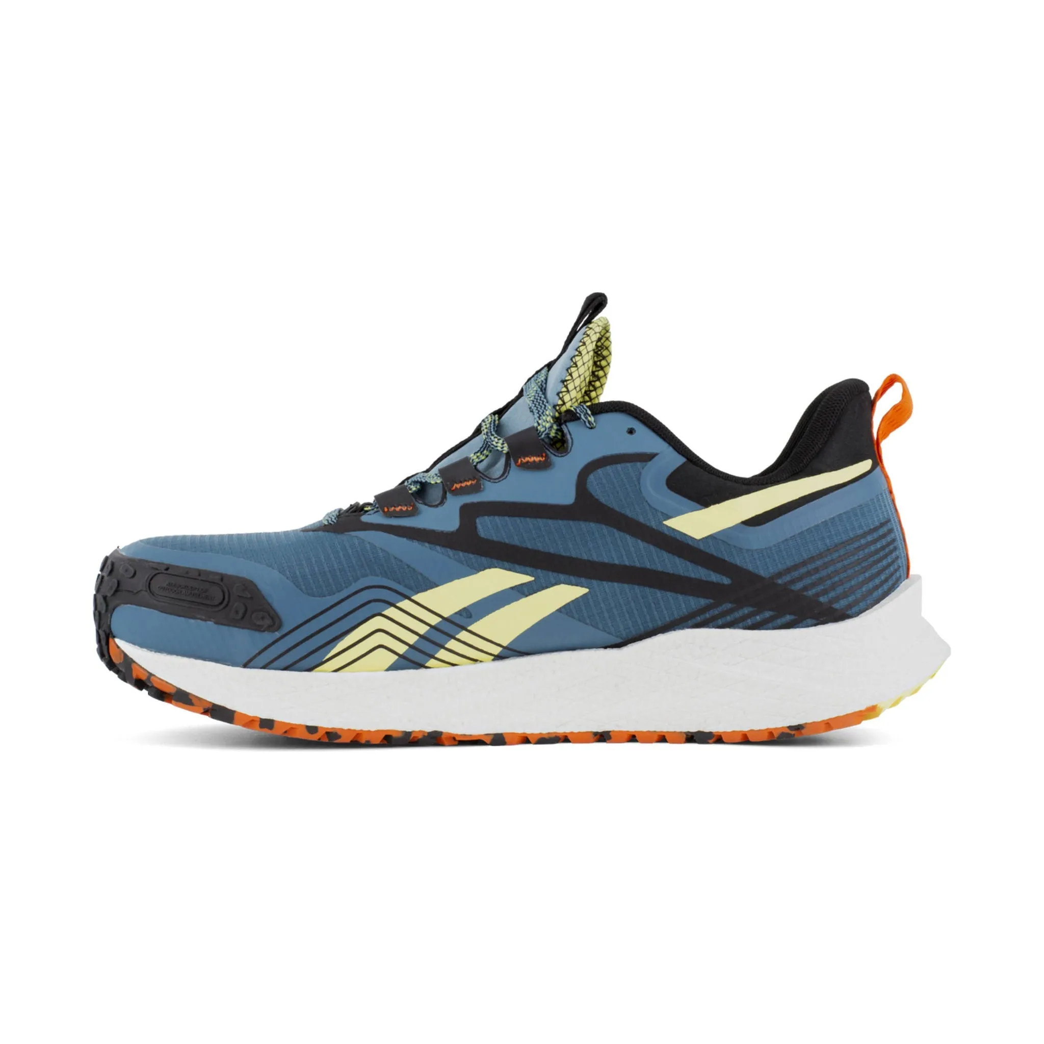 Reebok Work Men's Low Top Trail Grip Athletic FE4 Adventure Work Shoes - Blue/Yellow/Black