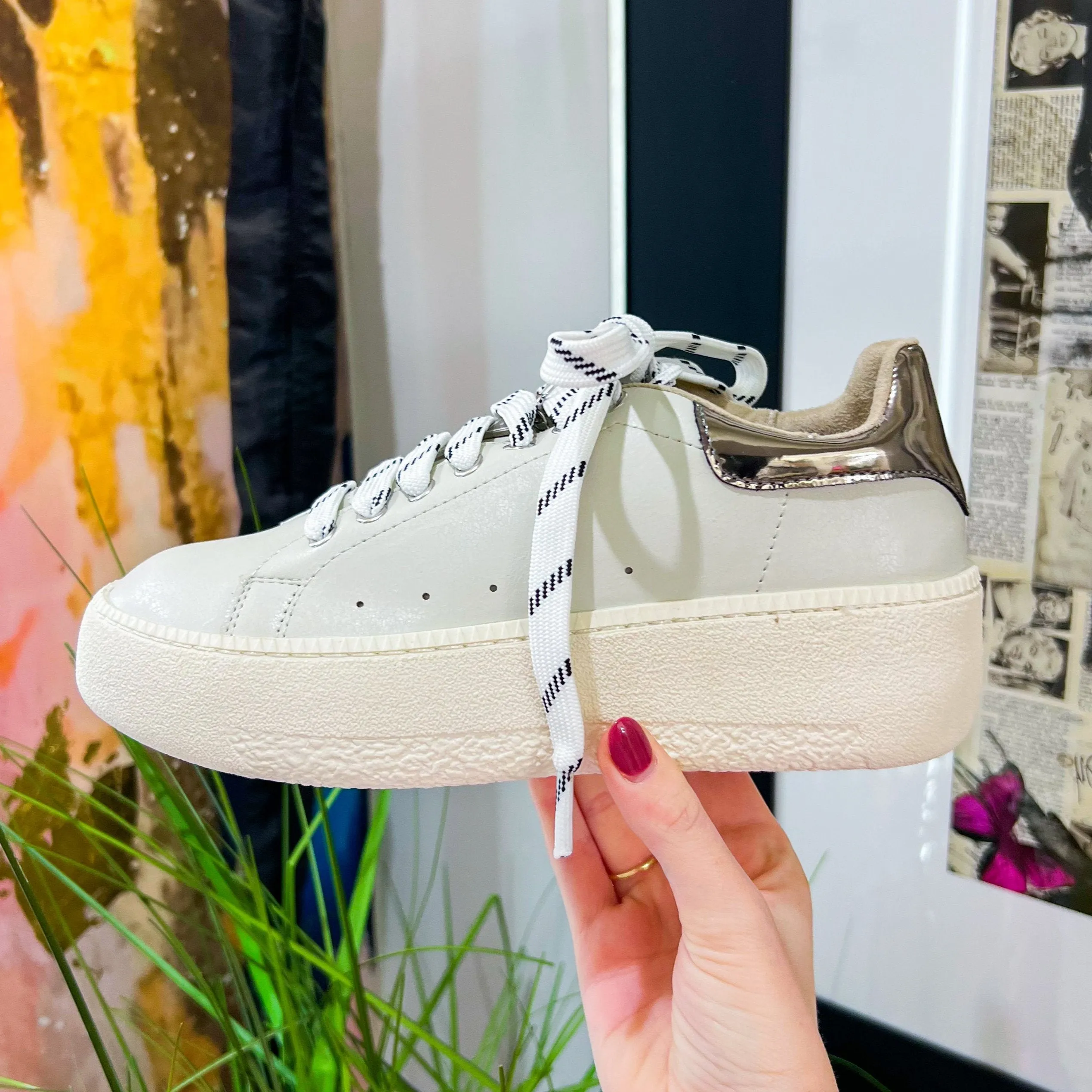 Sally Sneaker - Pewter