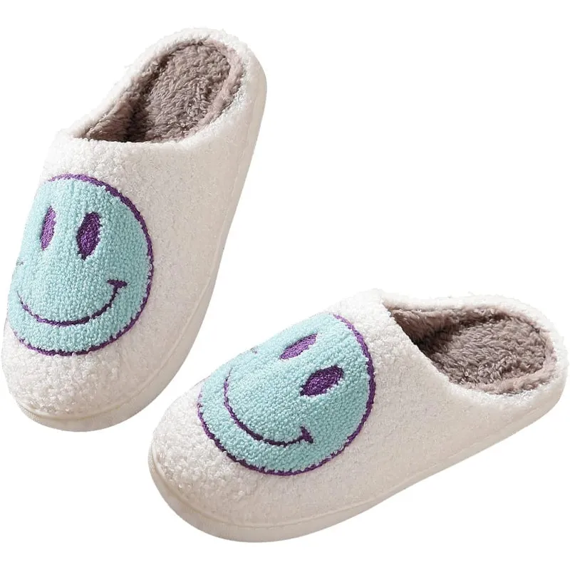 Smile Printed Slippers For Indoor And Outdoor Wear