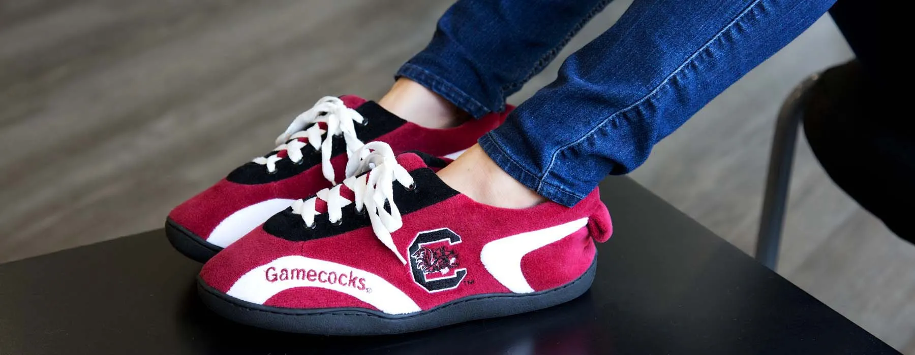 South Carolina Gamecocks All Around Rubber Soled Slippers