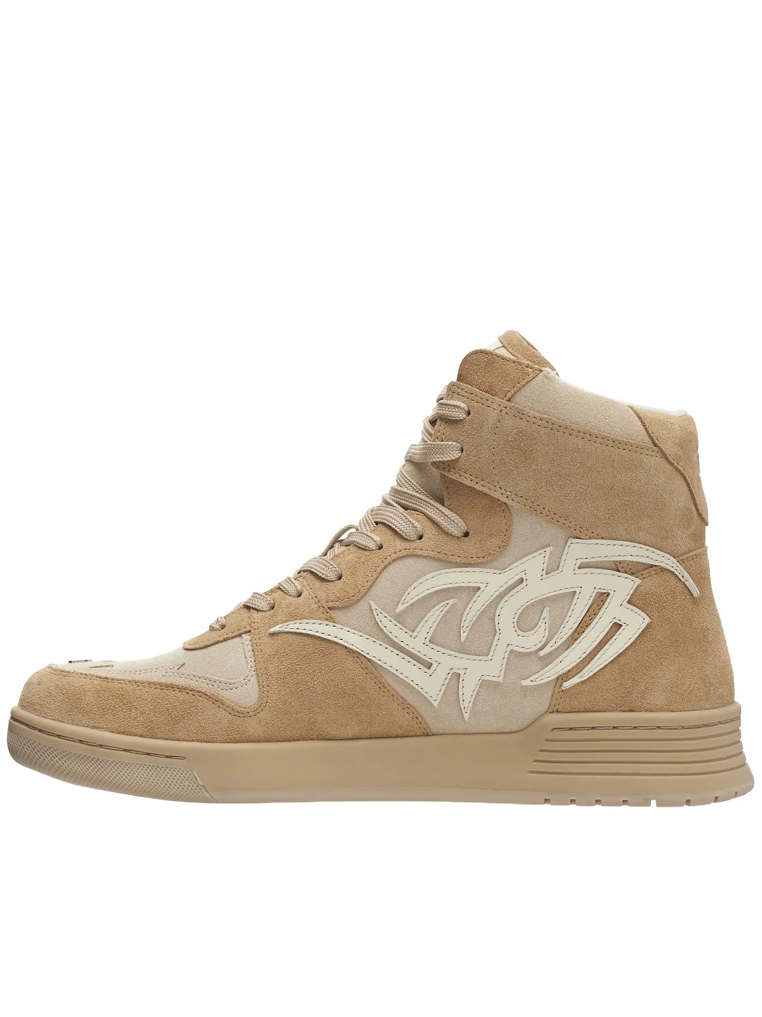 Suede High Top Sneakers (3121BW408-BEIGE)