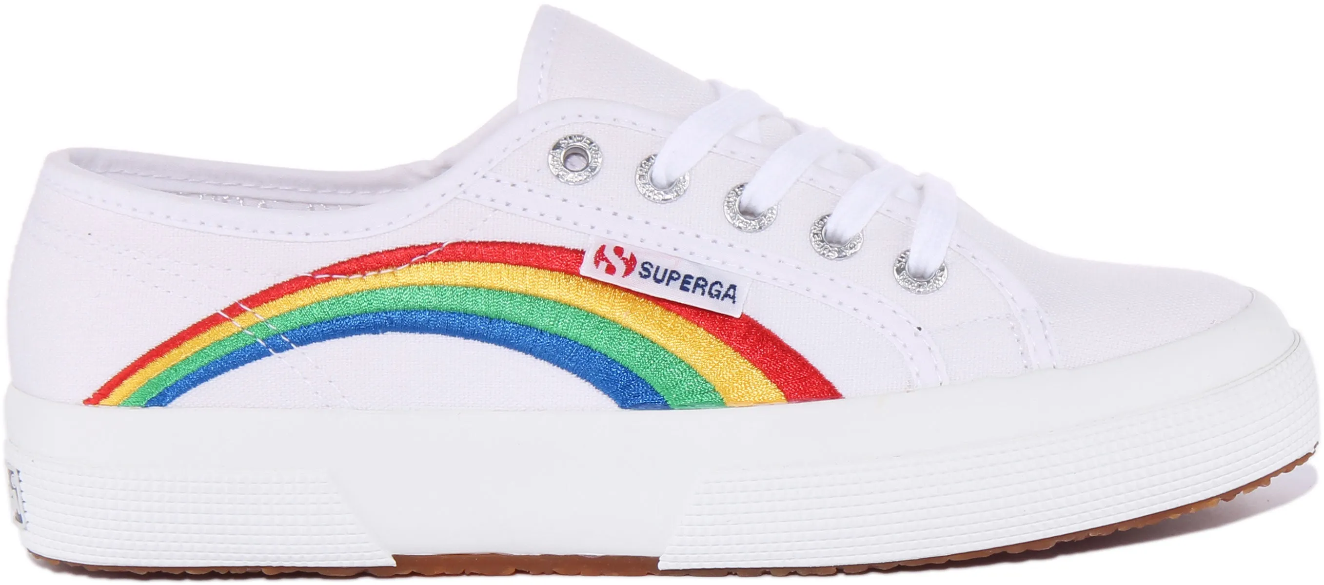 Superga 2750 Cotu In White Rainbow