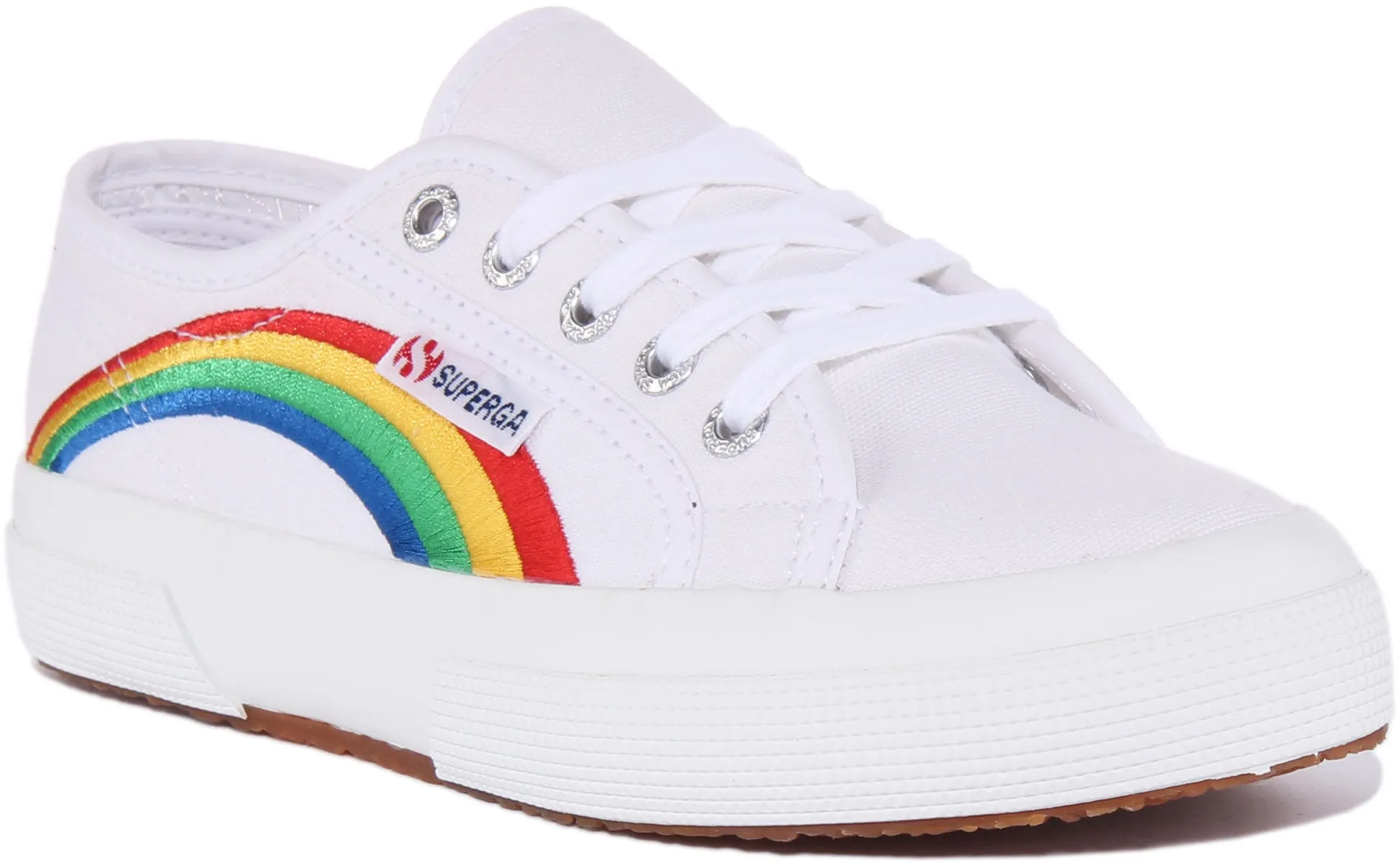 Superga 2750 Cotu In White Rainbow