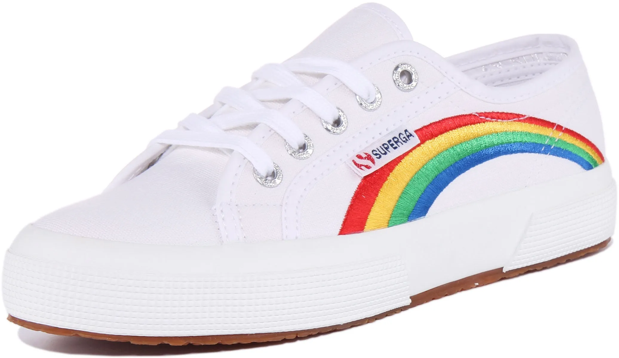 Superga 2750 Cotu In White Rainbow