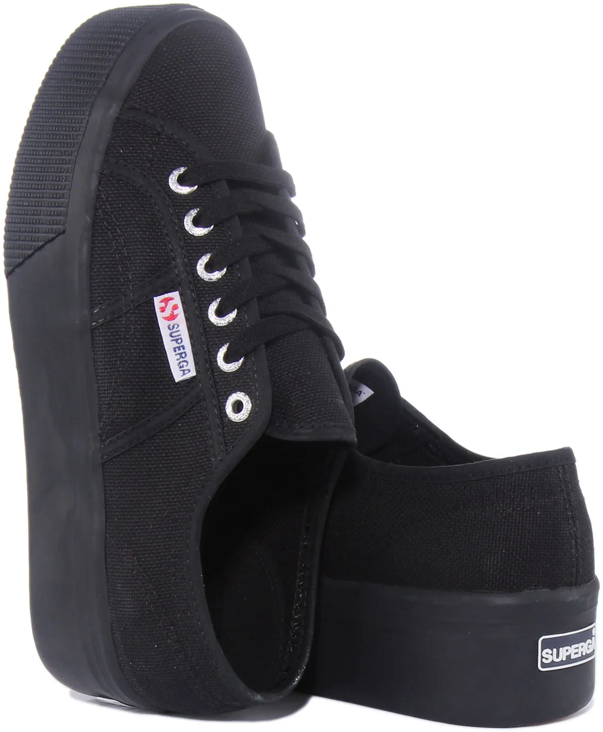 Superga 2790 Cotu PlatformIn All Black For Women