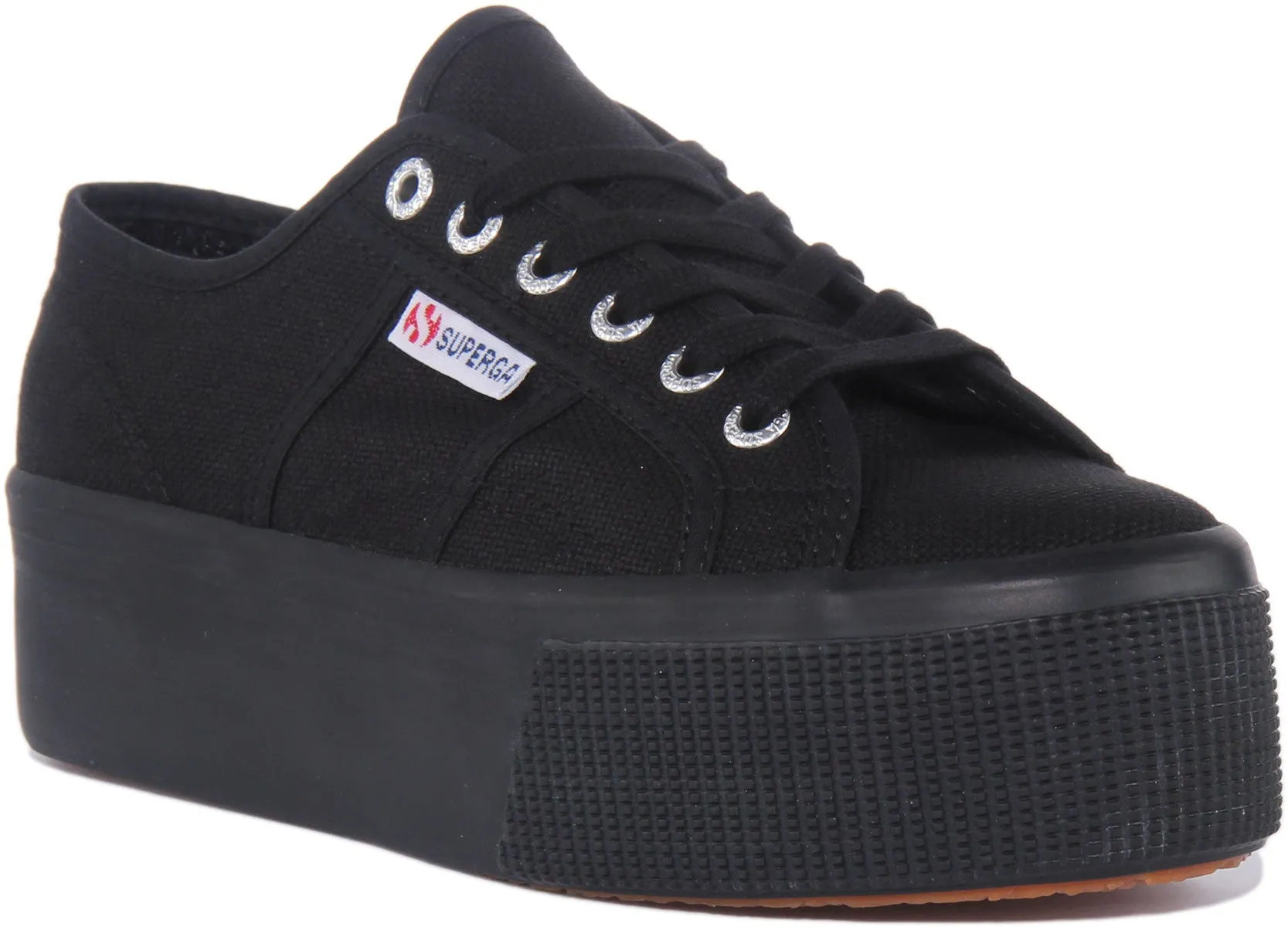 Superga 2790 Cotu PlatformIn All Black For Women